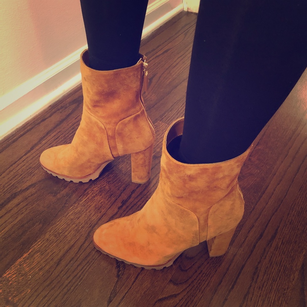 Aldo Fresa Cognac Suede Bootie